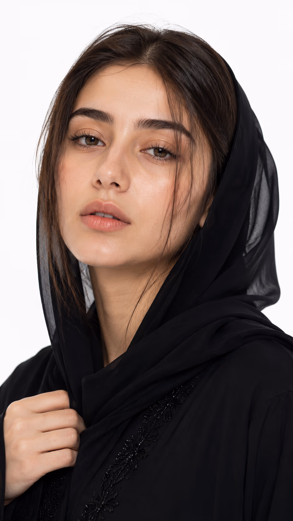 AI fashion model in a studio portrait
